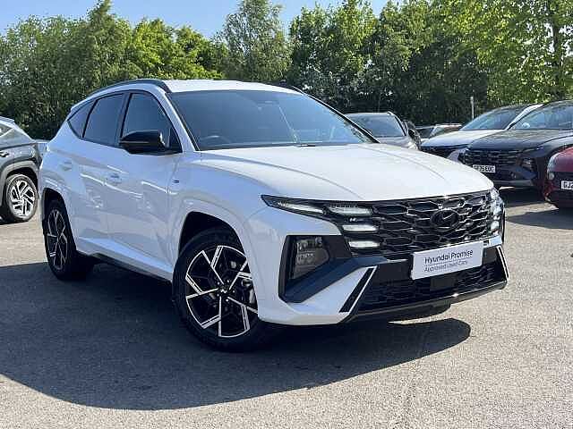 Hyundai TUCSON 1.6T 239 Hybrid N Line 5dr Auto White